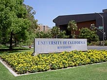 UC Riverside entrance sign