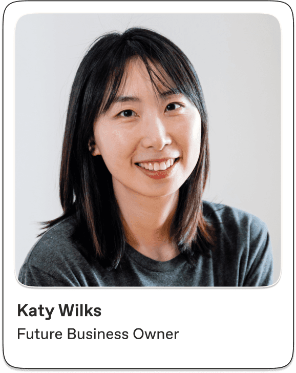 Business and commerce student Katy Wilks smiling