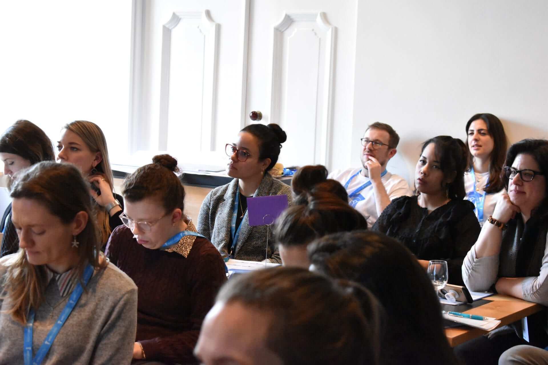 group of students in lecture hall