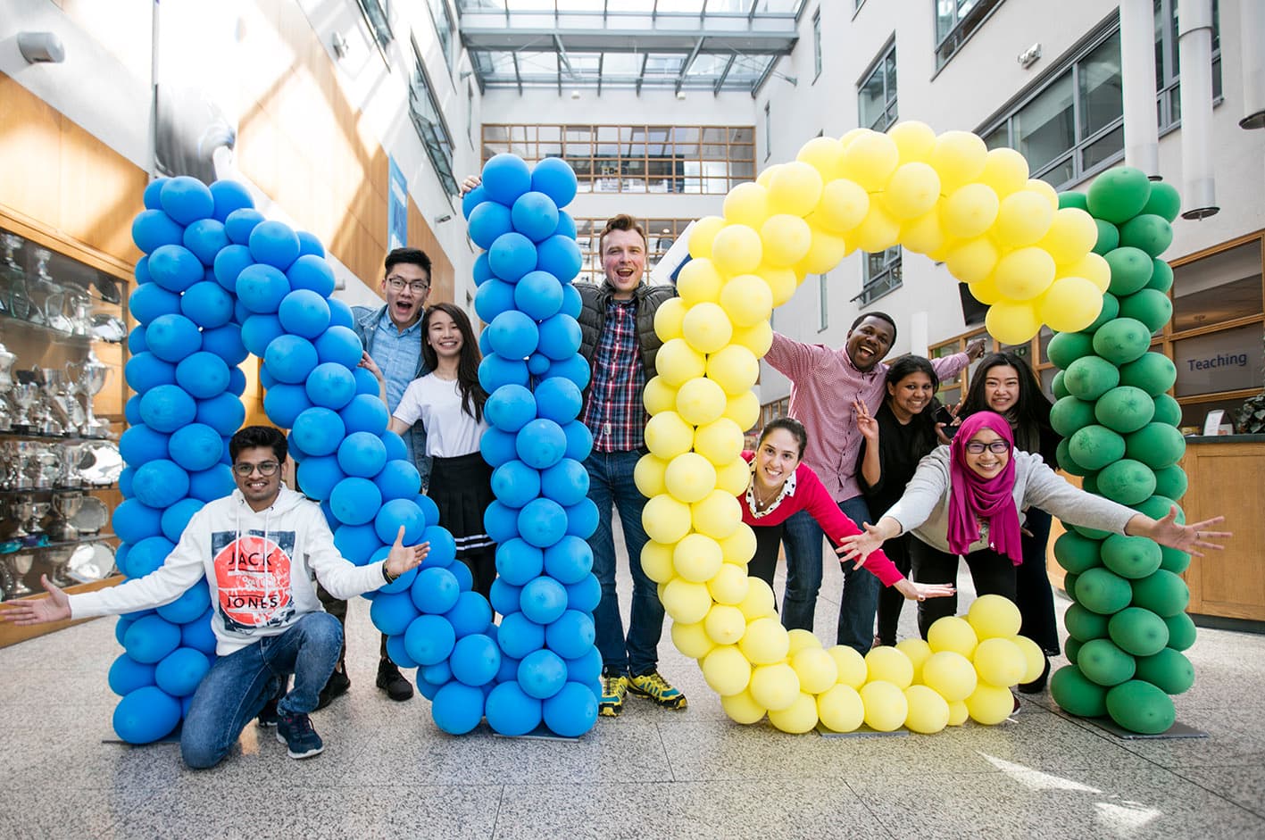 National College of Ireland campus balloons
