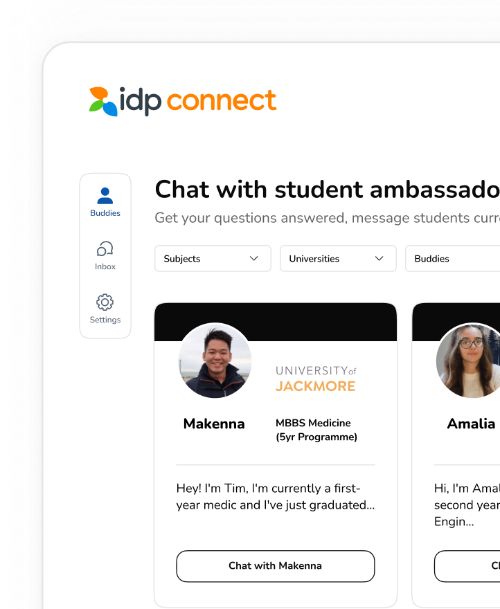 Chat with student ambassador