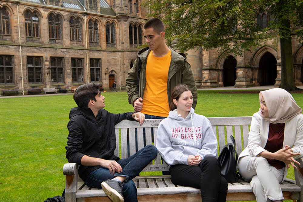 University of Glasgow students on campus