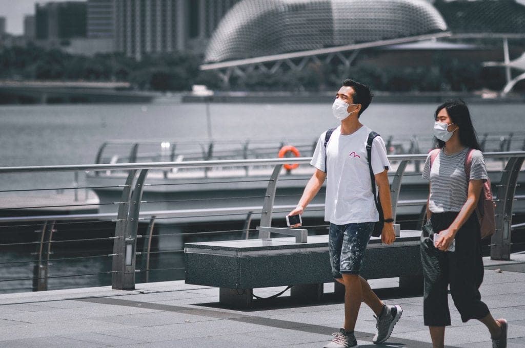 students walking in the university