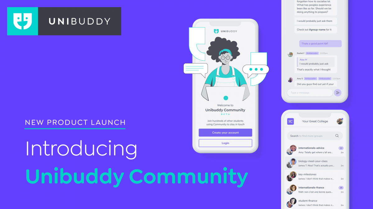 Unibuddy Community Introduction graphic