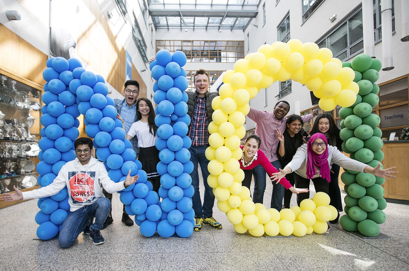 National College of Ireland campus balloons